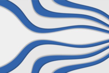 Tasarımınız için bulanık efektli soyut kıvrımlı dalga. Eğri çizgileri olan bir resim. Dalgalı kağıt kesimi arka plan. Bulanık.