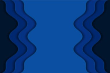 Tasarımınız için bulanık efektli soyut kıvrımlı dalga. Eğri çizgileri olan bir resim. Dalgalı kağıt kesimi arka plan. Bulanık.