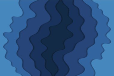 Tasarımınız için bulanık efektli soyut kıvrımlı dalga. Eğri çizgileri olan bir resim. Dalgalı kağıt kesimi arka plan. Bulanık.