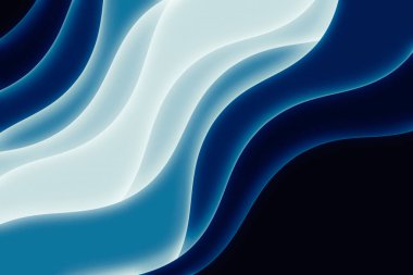 Dalgalı soyut illüstrasyon. Eğri çizgiler.