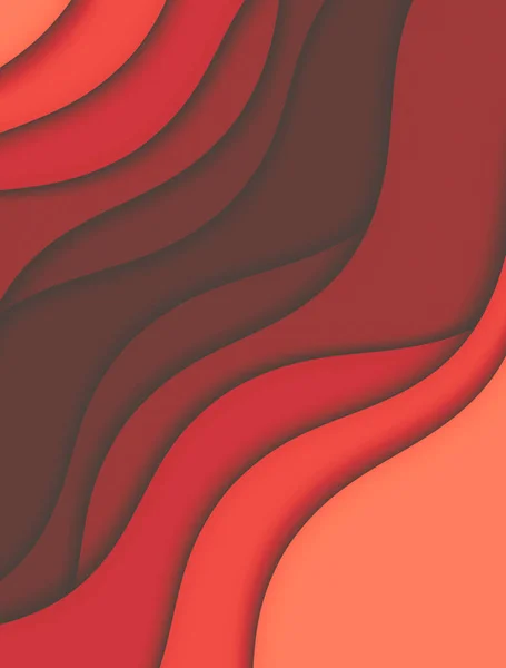 Абстрактна Ілюстрація Хвилями Лінії Кривих — стокове фото