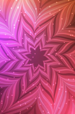 Parlak çiçek çizimi. Soyut neon çiçeği. 