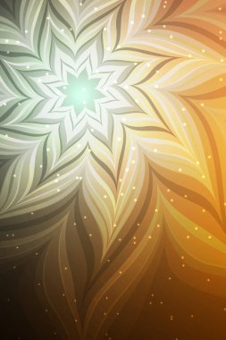 Parlak çiçek çizimi. Soyut neon çiçeği. 