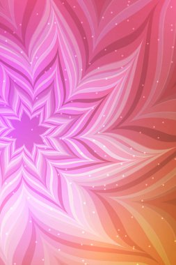 Parlak çiçek çizimi. Soyut neon çiçeği. 