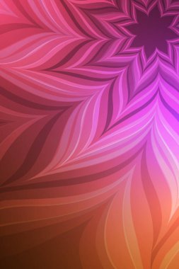 Parlak çiçek çizimi. Soyut neon çiçeği. 