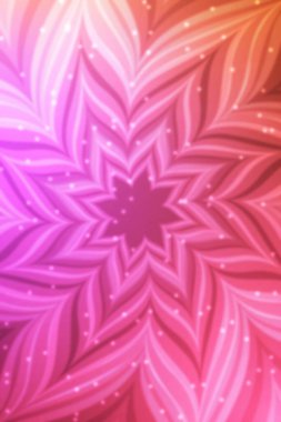 Tasarımınız için bulanık efektli soyut parlak çiçek. Çiçekli illüstrasyon. Bulanık.