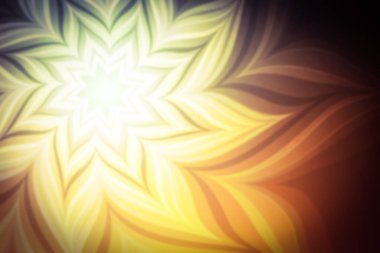 Tasarımınız için bulanık efektli soyut parlak çiçek. Çiçekli illüstrasyon. Bulanık.