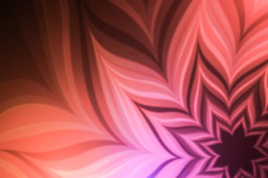 Tasarımınız için bulanık efektli soyut parlak çiçek. Çiçekli illüstrasyon. Bulanık.