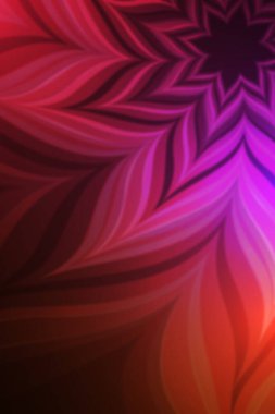 Tasarımınız için bulanık efektli soyut parlak çiçek. Çiçekli illüstrasyon. Bulanık.