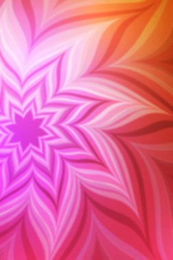 Tasarımınız için bulanık efektli soyut parlak çiçek. Çiçekli illüstrasyon. Bulanık.