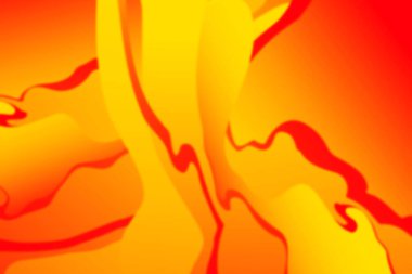 Tasarımınız için bulanık efektli soyut yanık kıvrımlı dalga. Alevli kıvrımlı çizgiler. Dalgalı kağıt kesimi arka plan. Yanan ateş dalgaları.