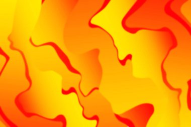 Tasarımınız için bulanık efektli soyut yanık kıvrımlı dalga. Alevli kıvrımlı çizgiler. Dalgalı kağıt kesimi arka plan. Yanan ateş dalgaları.