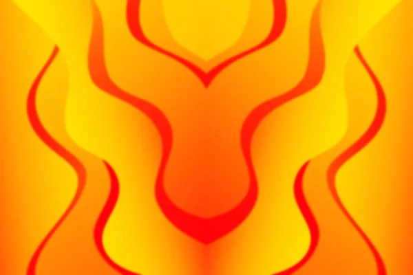 Abstrakte Brennende Gebogene Welle Mit Unschärfeeffekt Für Ihr Design Illustration — Stockfoto