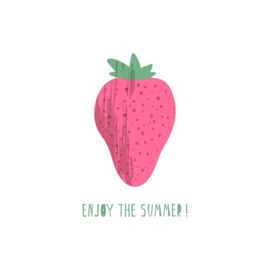 çilek vektör çizim