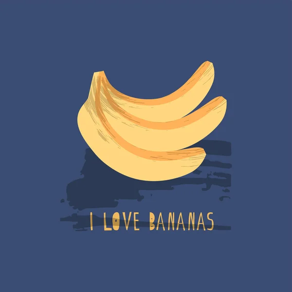 Ilustración vectorial de plátanos — Vector de stock