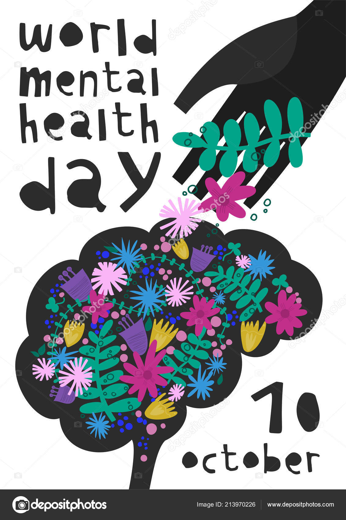 Mental health. Vector illustration \u2014 Stock Vector