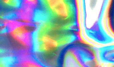 Soyut hologram afiş arka plan