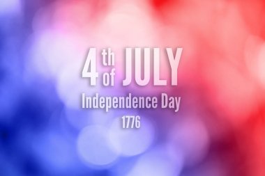 Text 4th of July Independent Day clipart
