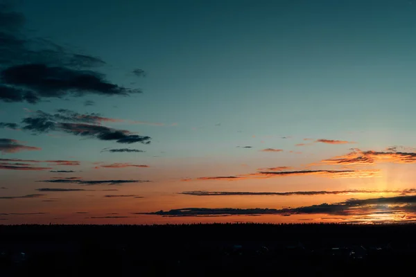 夕暮しの背景の夕べ空 — ストック写真