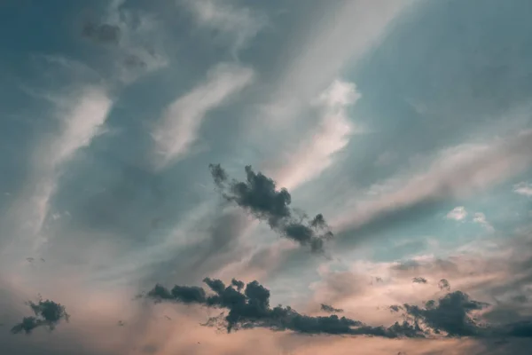 夕暮しの背景の夕べ空 — ストック写真