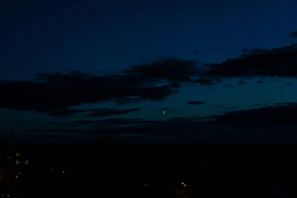 Late evening sky and landscape