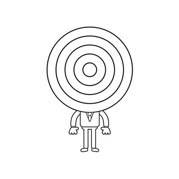 Concepto Ilustración Vectorial Del Personaje Hombre Negocios Con Cabeza Toro — Vector de stock