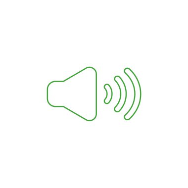 Ses illüstrasyon simge kavramı üzerinde vektör. Renkli anahatlar. 