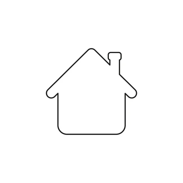 Conceito Ícone Ilustração Vetorial Seta Casa Para Cima Esboços Pretos — Vetor de Stock