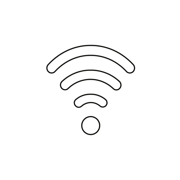 Flache Design Stil Vektor Illustration Des Wifi Symbol Symbol Auf — Stockvektor