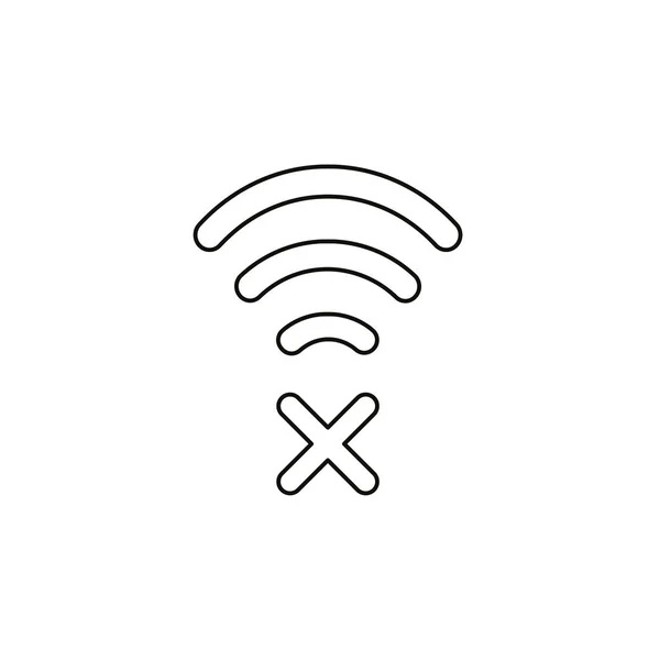 Diseño Plano Estilo Vector Concepto Ilustración Símbolo Wifi Icono Con — Archivo Imágenes Vectoriales