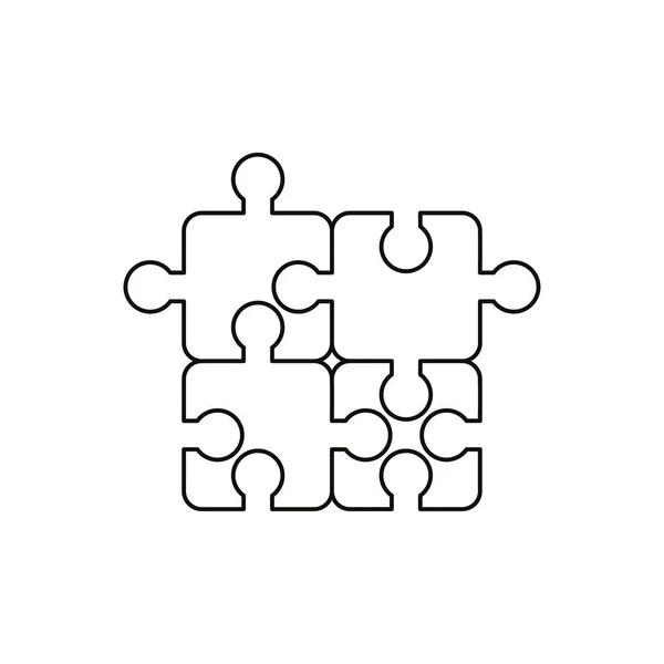 Плоский Стиль Дизайну Векторні Ілюстрації Концепція Головоломки Шматочків Символів Піктограм — стоковий вектор