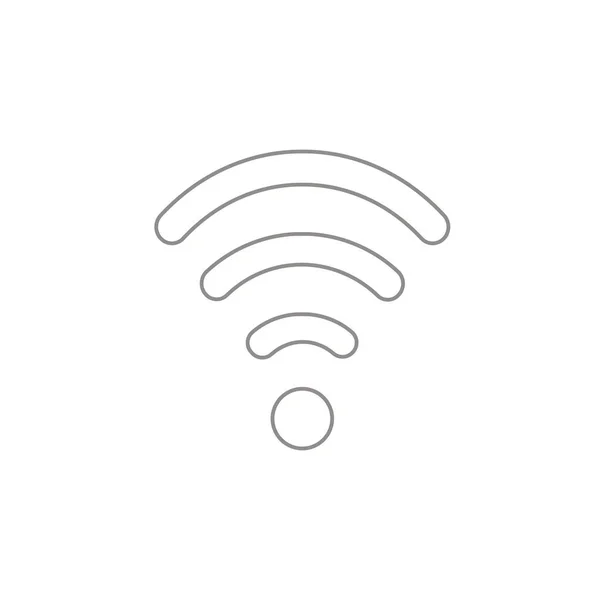 Illustration Vectorielle Style Design Plat Icône Symbole Wifi Sur Fond — Image vectorielle