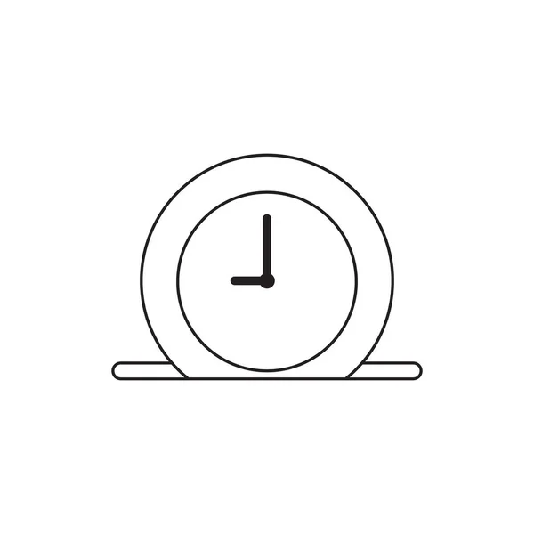 Concepto de icono vectorial del reloj dentro del agujero de la caja de dinero . — Vector de stock