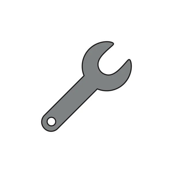 Vector icon concept of spanner. — Stock Vector