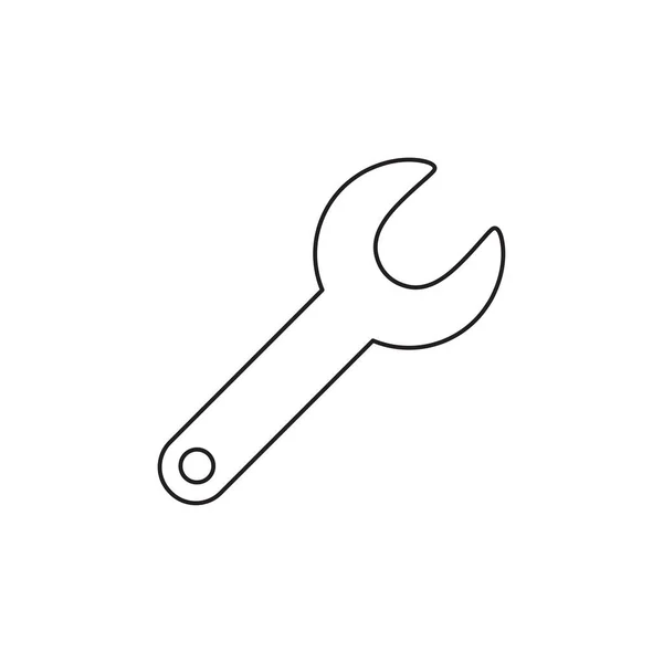 Vector icon concept of spanner. — Stock Vector