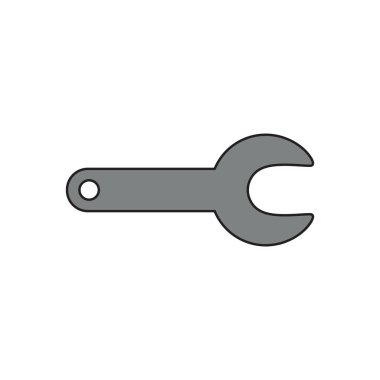 Anahtarlının vektör simgesi.