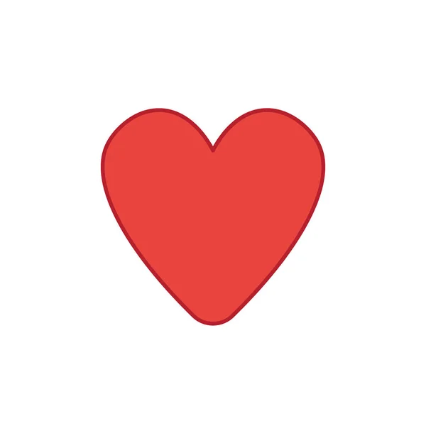 Icono vectorial de la forma del corazón . — Vector de stock