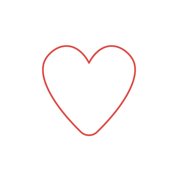 Vector icon of heart shape. — Stock Vector