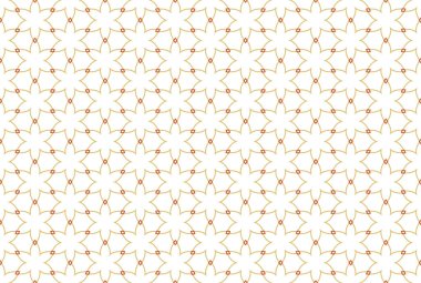 Kusursuz desen. Beyaz arka plan, elmas ile altı raylı yıldız