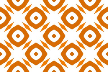 Dikişsiz geometrik desen. Şekilli kahverengi sekizgenler ve elmaslar