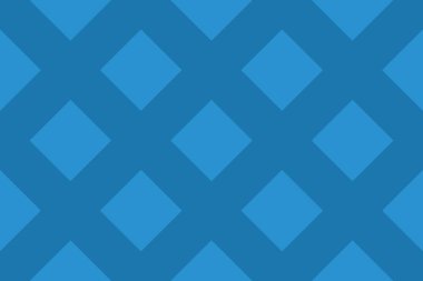 Dikişsiz geometrik desen. Şekilli 45 derece döndürülmüş mavi kare