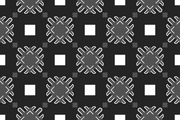 Vektor bezproblémový geometrický vzor. Bílé, šedé čtverce, l — Stockový vektor