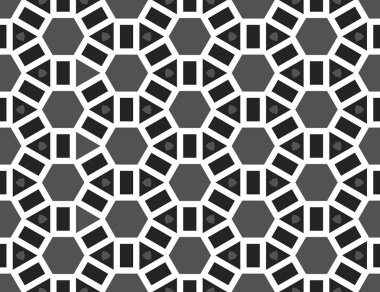 Vektör dikişsiz geometrik desen. Şekilli altıgenler, üçgenler bir