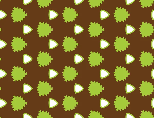 Naadloze geometrische patroon. Gevormde groene bladeren, driehoeken op BR — Stockvector