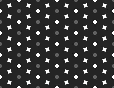 Vektör dikişsiz geometrik desen. Şekilli gri altıgenler ve whit