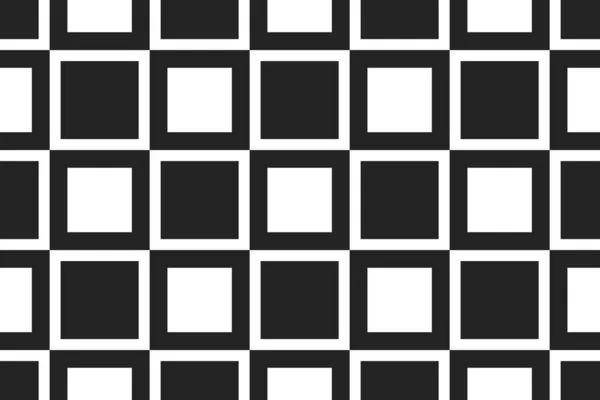 Vektor nahtlose geometrische Muster. geformte Quadrate in weiß, schwarz — Stockvektor