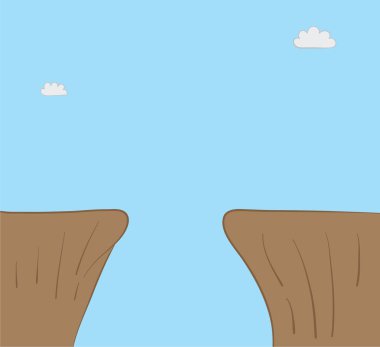 Vektör illüstrasyon abyss. Elle çizilmiş. 