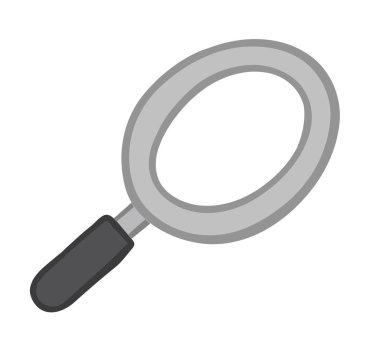 Vektör illüstrasyon büyüteç büyüteç. Elle çizilmiş. 