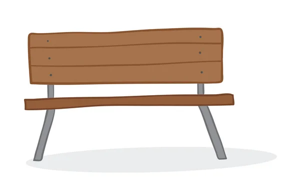 Vetor ilustração assento de madeira. Desenhado à mão . — Vetor de Stock