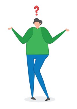 Vektör illüstrasyon karışık adam. Elle çizilmiş. 